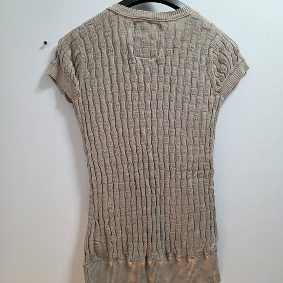 Vintage Guess Jeans Los Angeles Bodycon Knit Top XL Grey Shirt Y2K - Picture 9 of 11